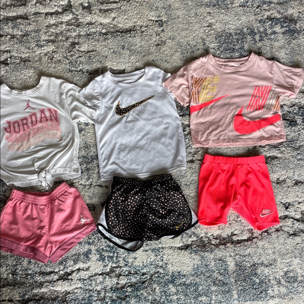 Nike Kids Matching Sets - White, Pink, Black
